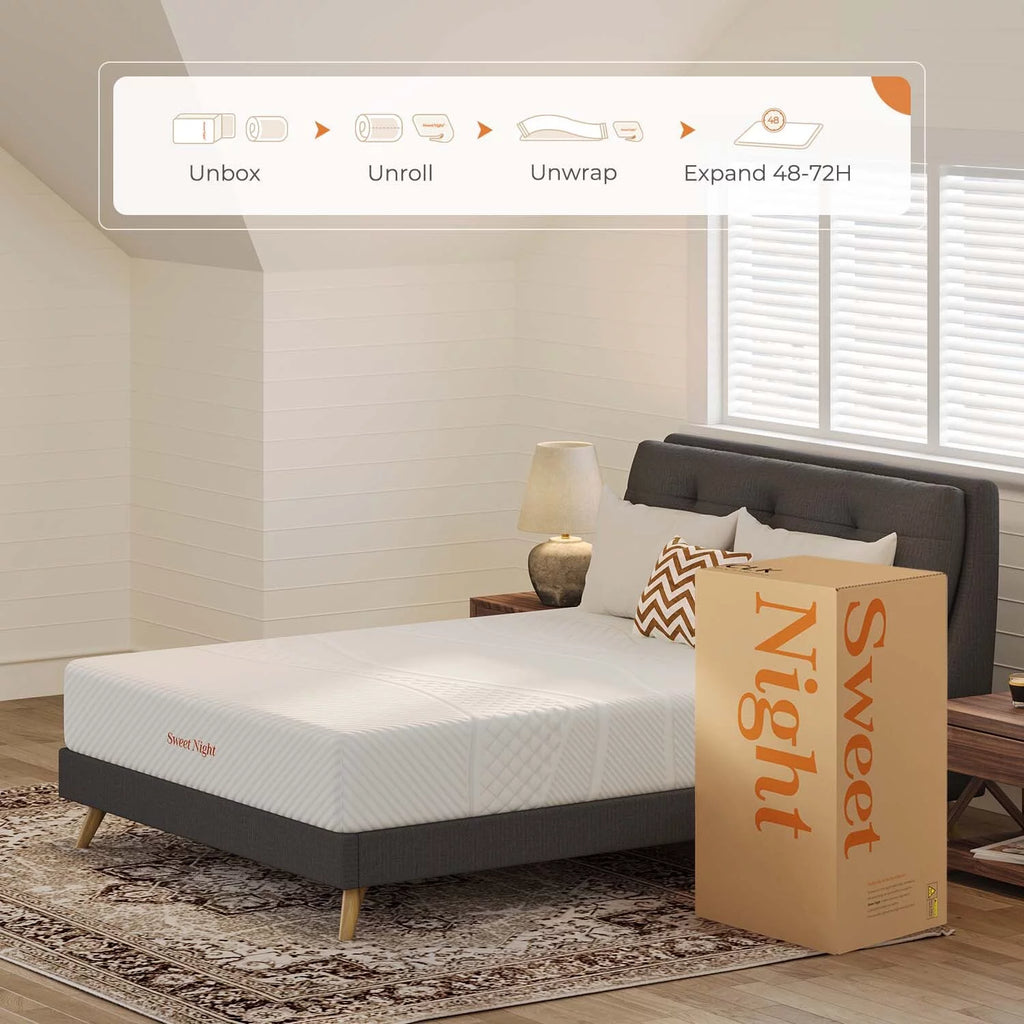 10'' Cooling Gel Memory Foam Queen Size Mattress Z5641
