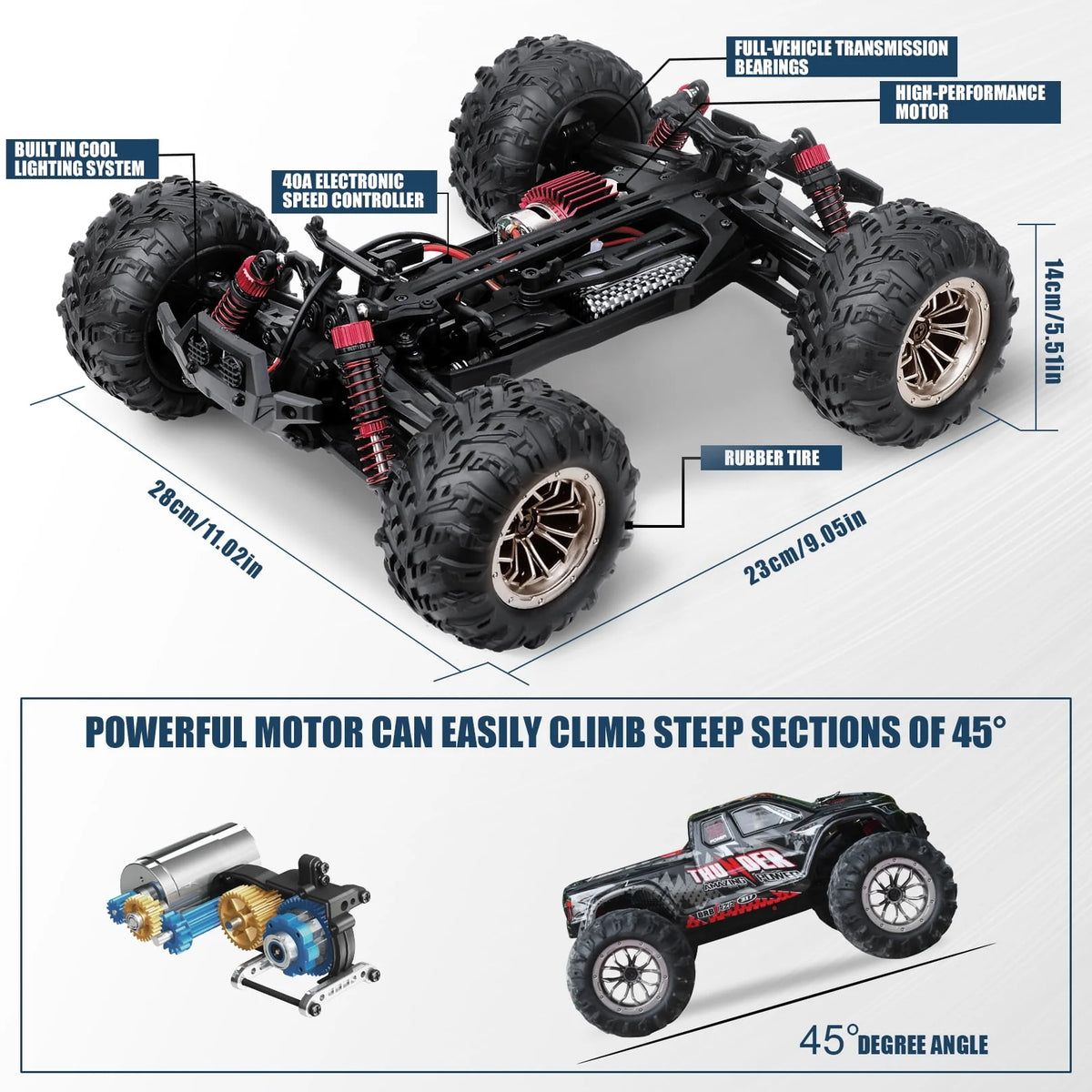 Remote Control Car 1:16 4WD Off Road Monster Truck I900