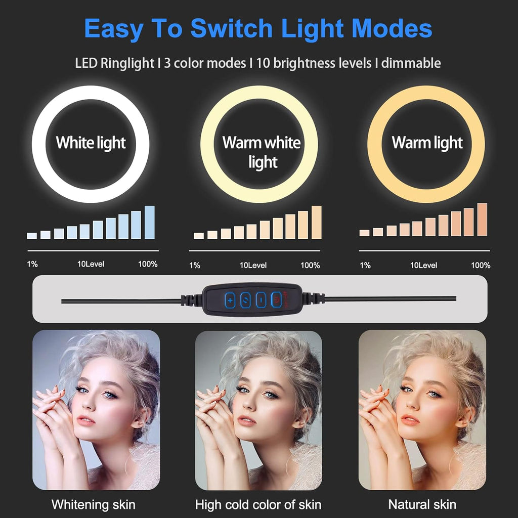 18 Ring Light with Tripod Stand and Phone Holder Y185