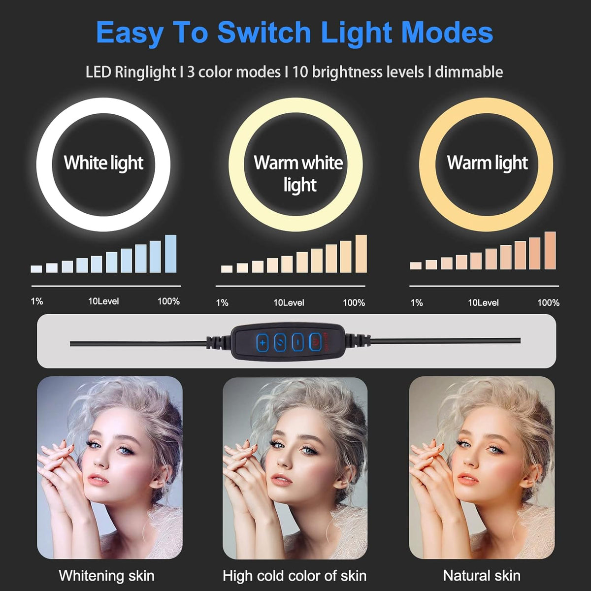 18 Ring Light with Tripod Stand and Phone Holder Y185