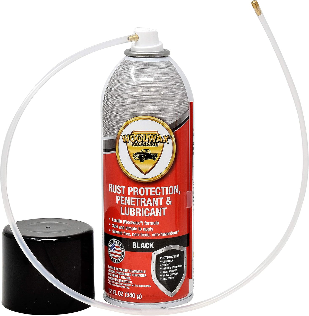 12 Oz Black Aerosol Spray Can 6 Pack I975