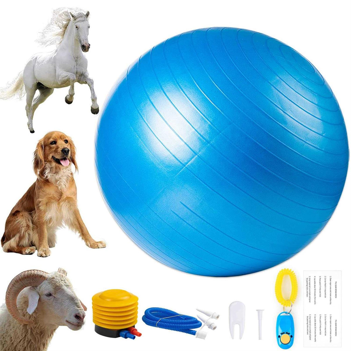 30 Inch Anti-Burst Horse Herding Ball with Pump W185674