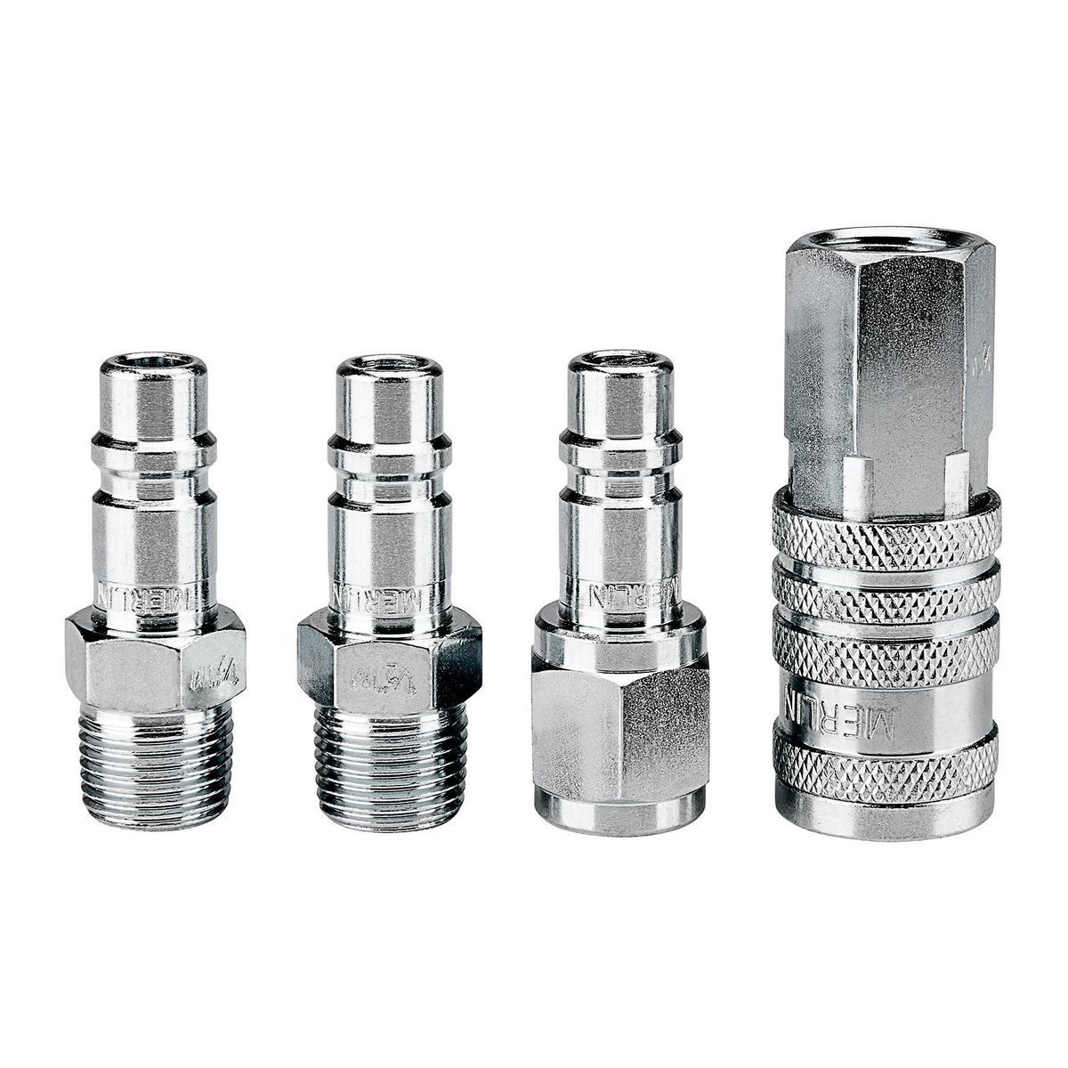1/2 in. Steel Quick Coupler Set, 4 Piece X9370
