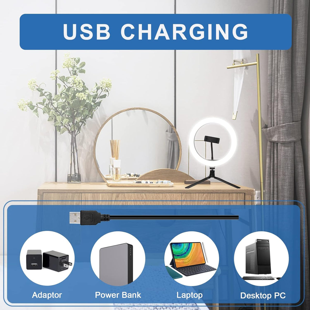18 Ring Light with Tripod Stand and Phone Holder Y185