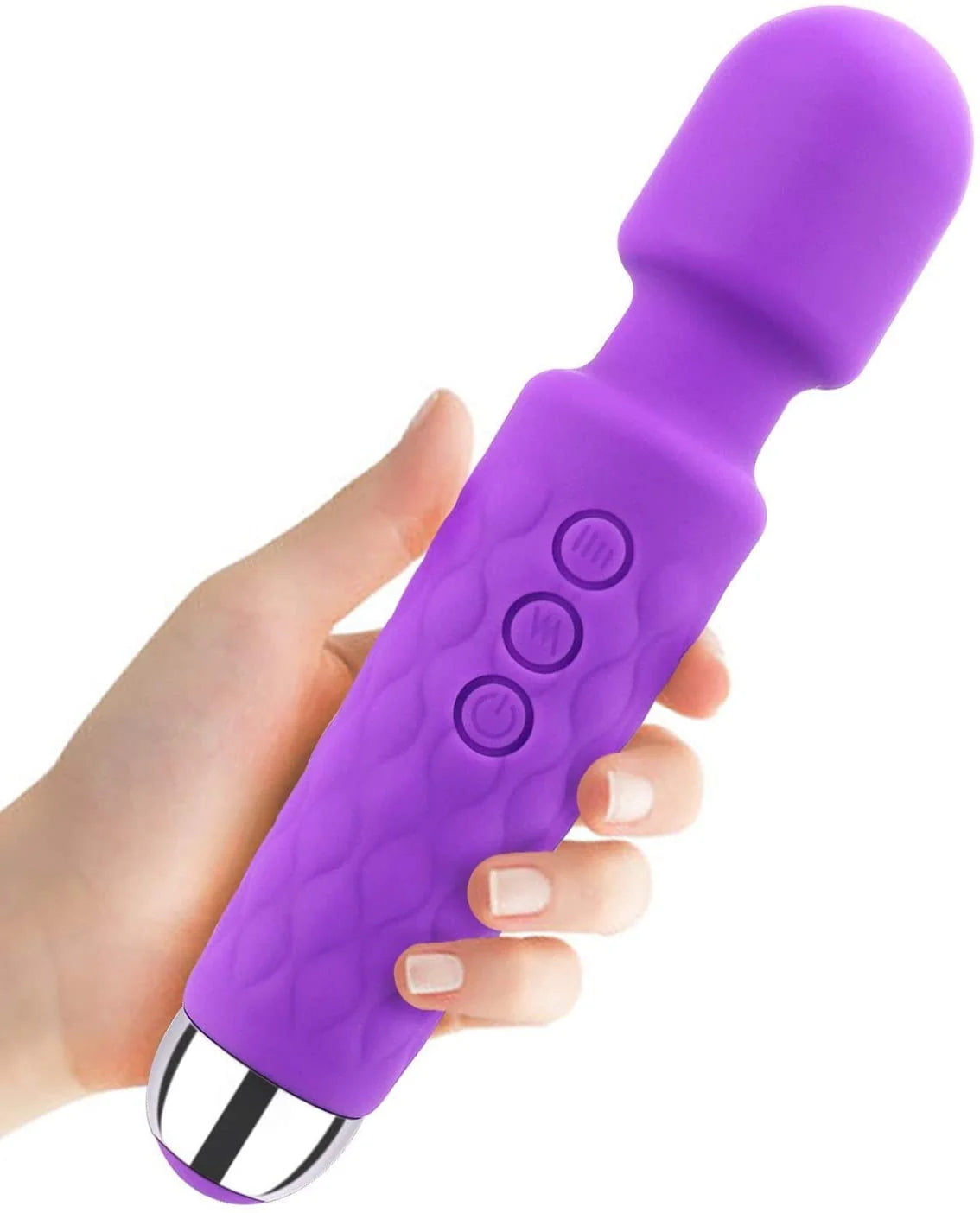 Purple Cordless USB Rechargeable Personal Wand Massager U48463
