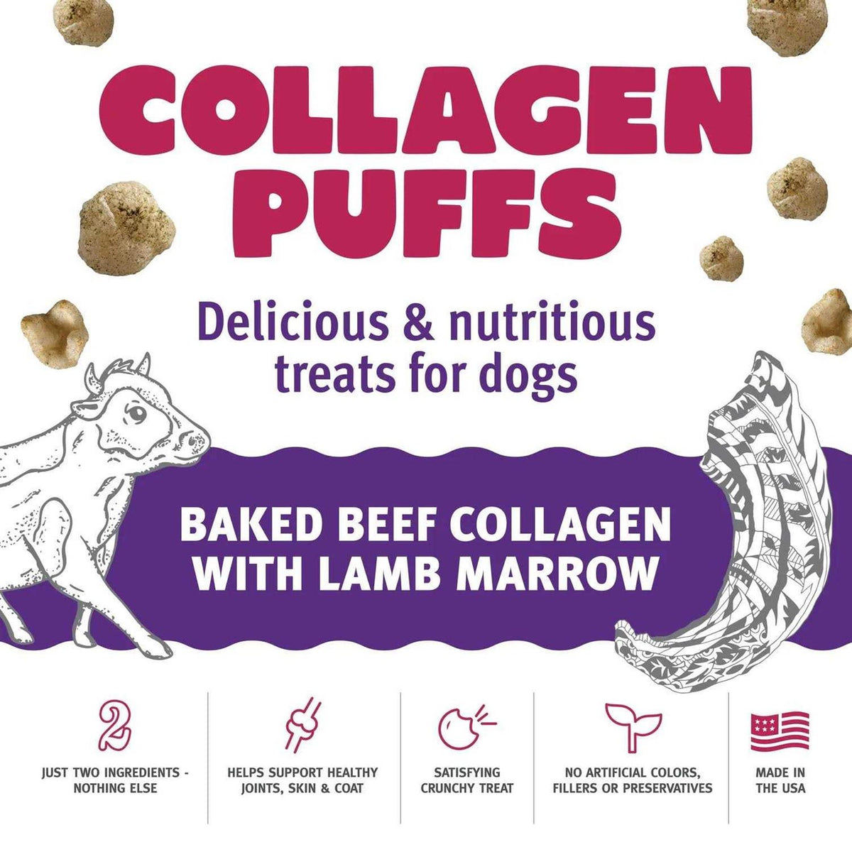 Beef Collagen Puffs Treats R35100