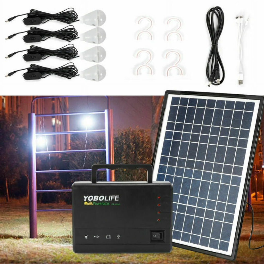 Portable Solar Panel Power Generator Kit M8554