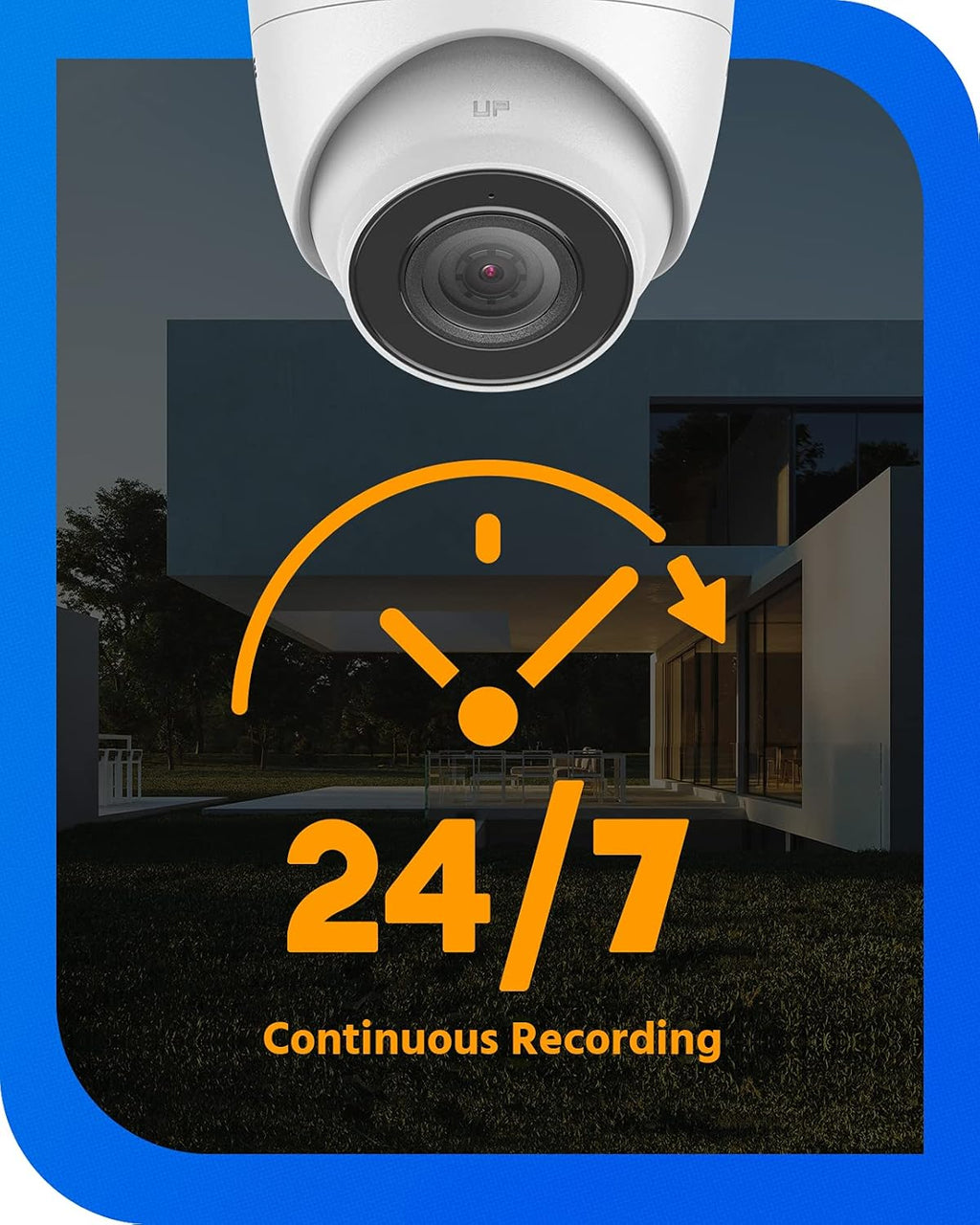 5MP PoE IP Turret Security Camera with Audio D765648