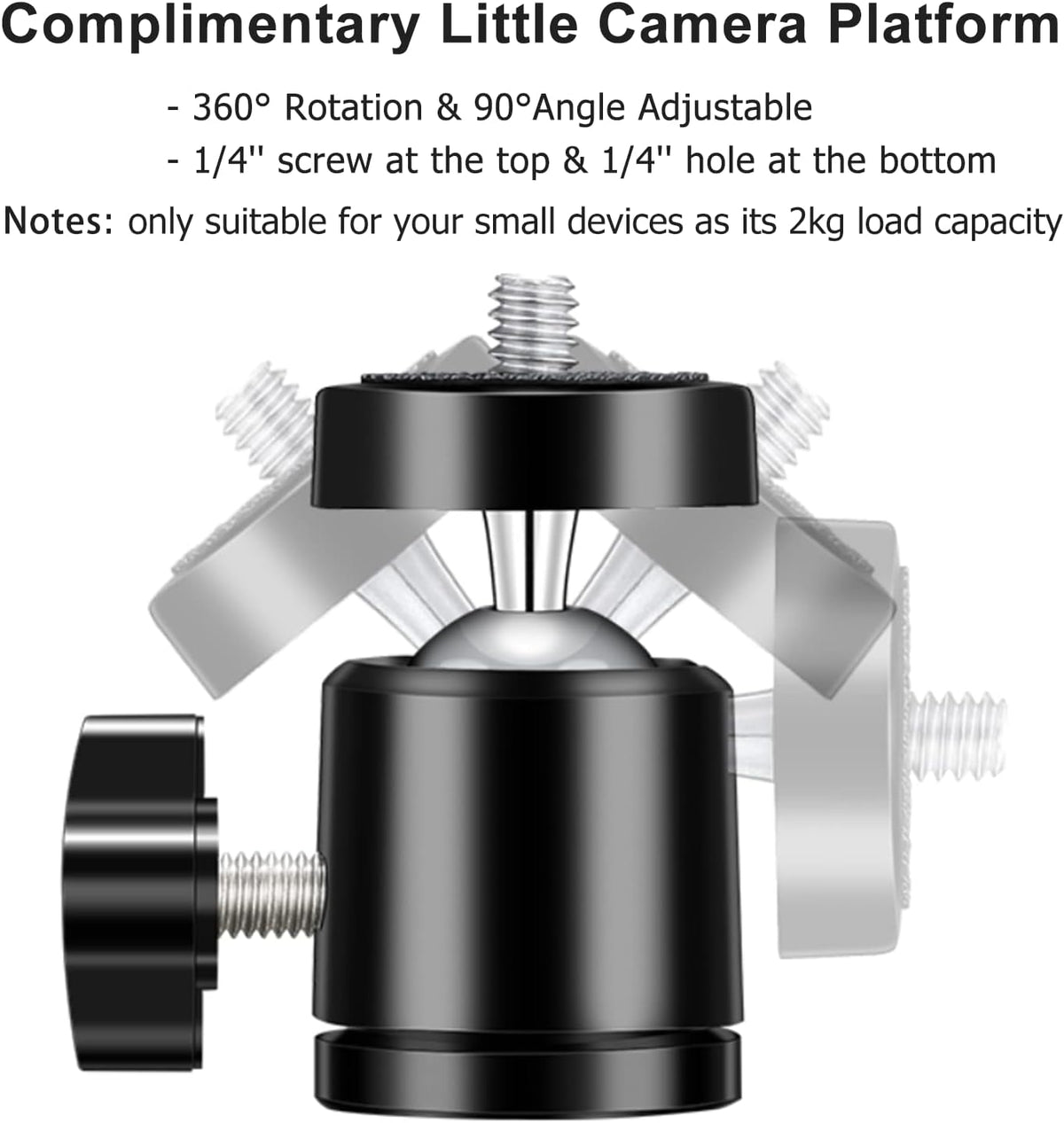 Horizontal Tripod Arm 40inches/100cm 3/8 Screw Extension Bar P774455