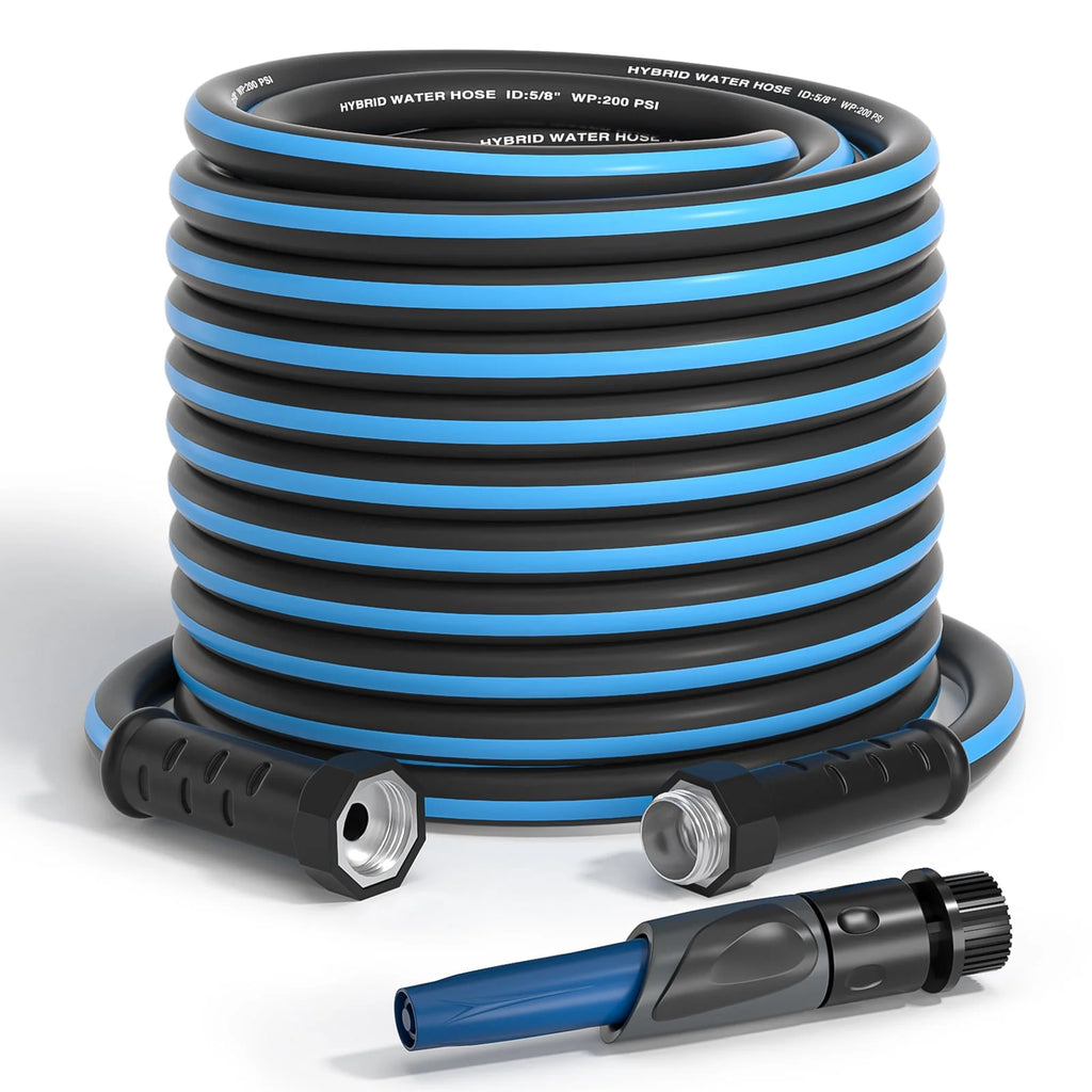 100ft x 5/8 Heavy Duty Garden Hose with Nozzle L86803
