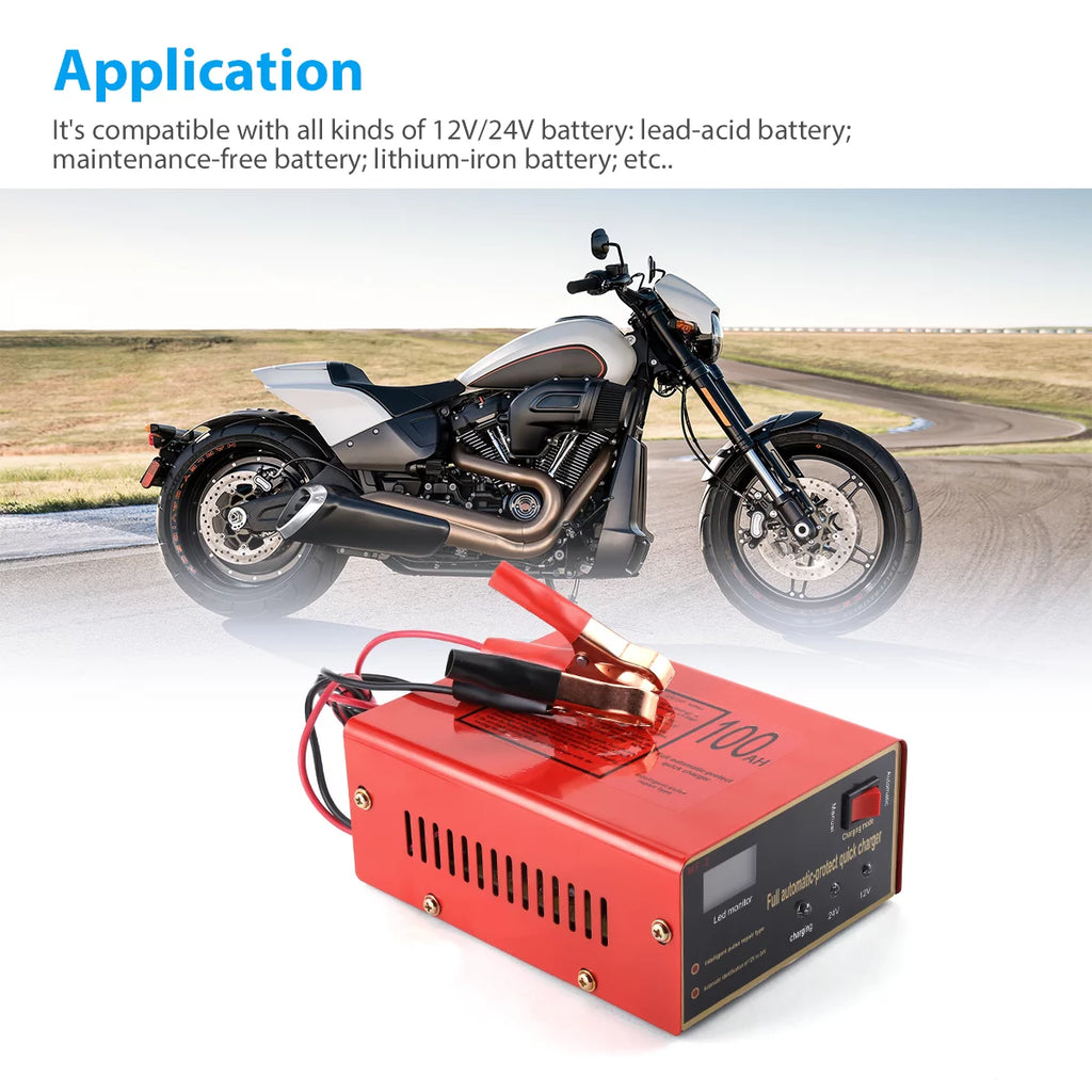 12V/24V Automatic Car Battery Charger S560