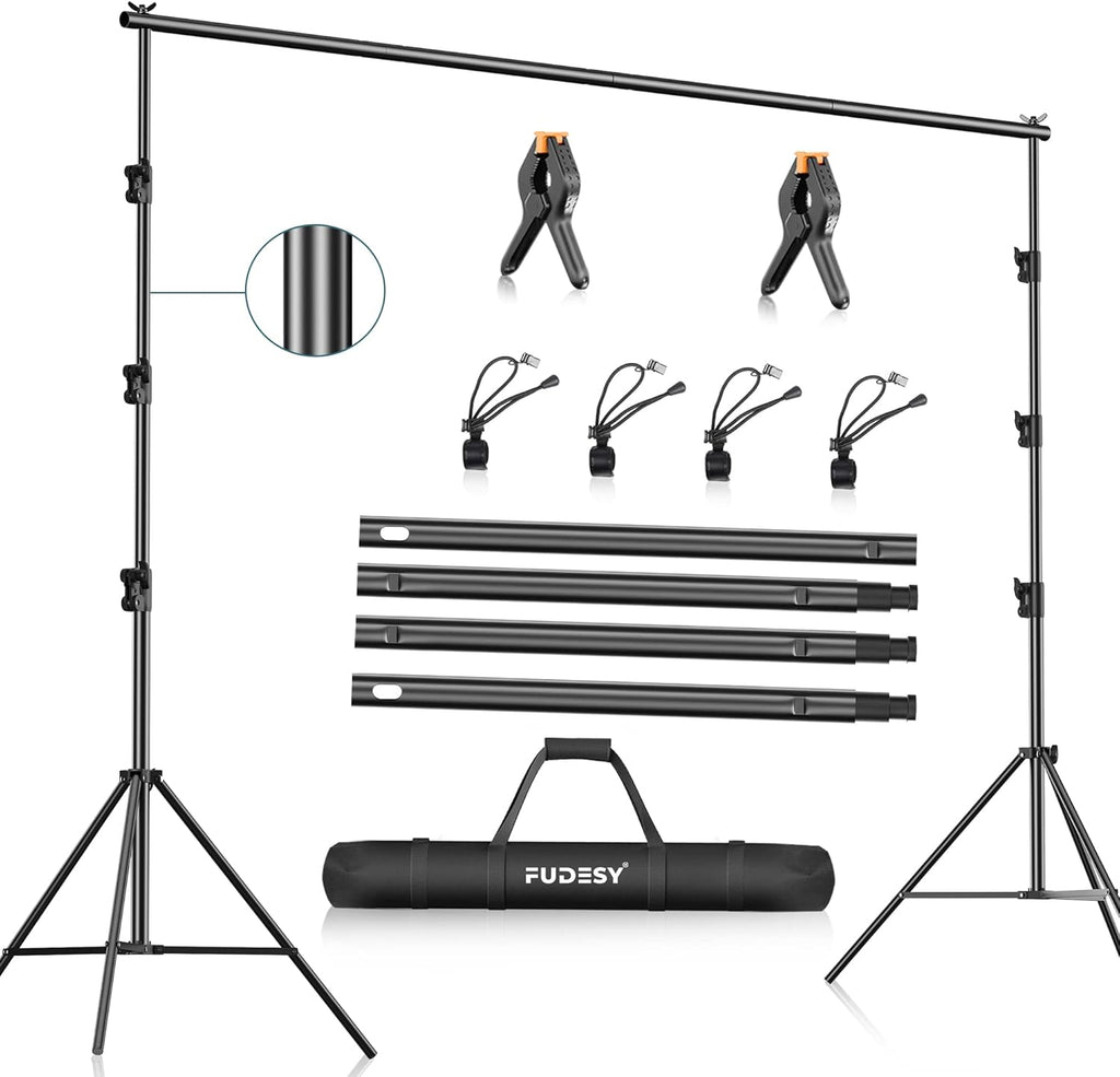 10 x 10Ft Adjustable Backdrop Stand with Carry Bag F266