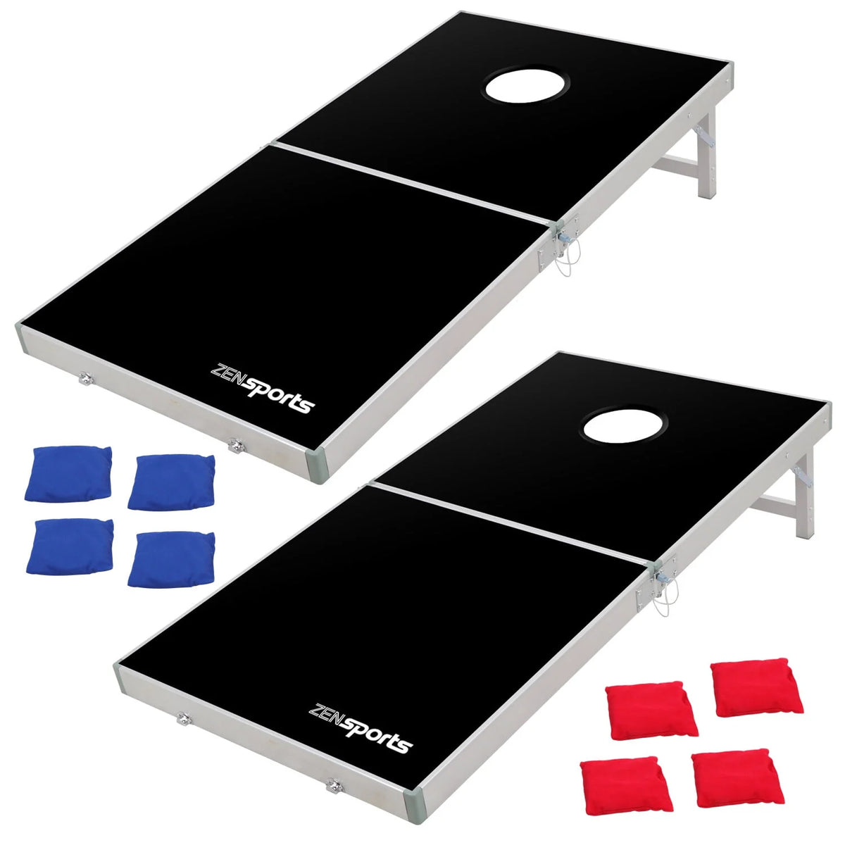 4FT x 2FT Aluminum Cornhole Game Board Set with Carry Case C2057