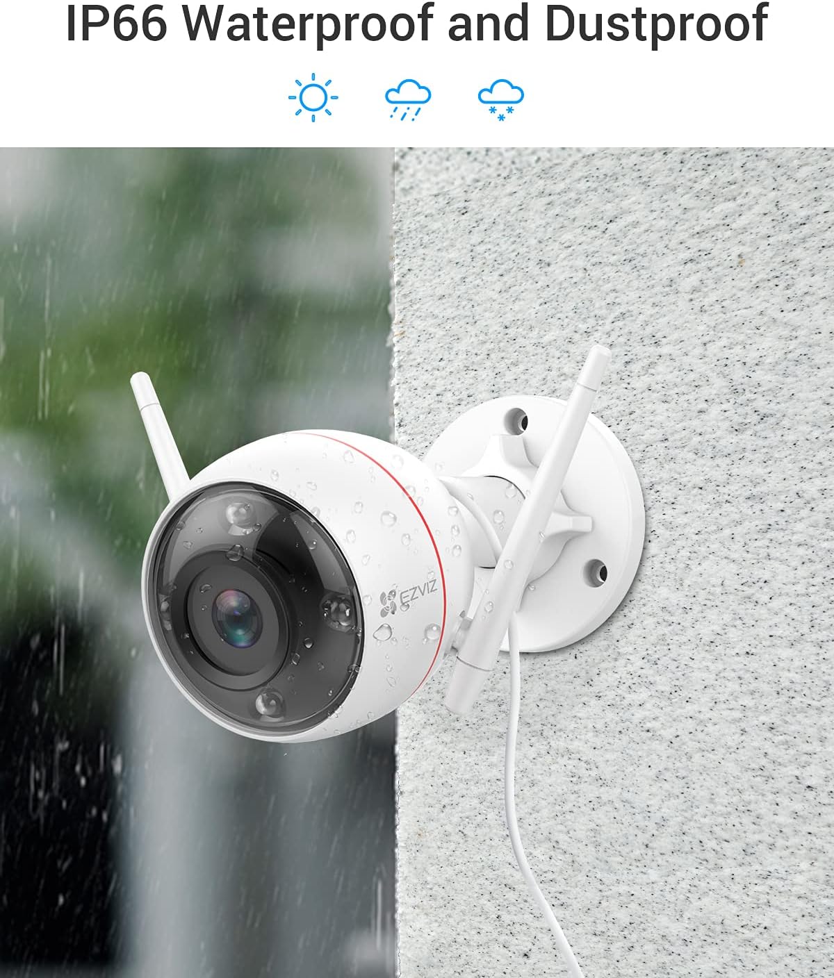 Outdoor Security Camera IP66 Weatherproof Night Vision Y533