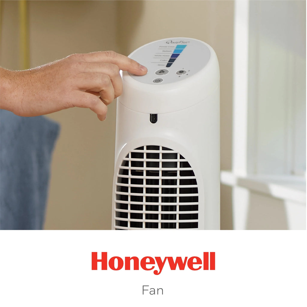Black QuietSet Oscillating Electric Tower Fan X3847
