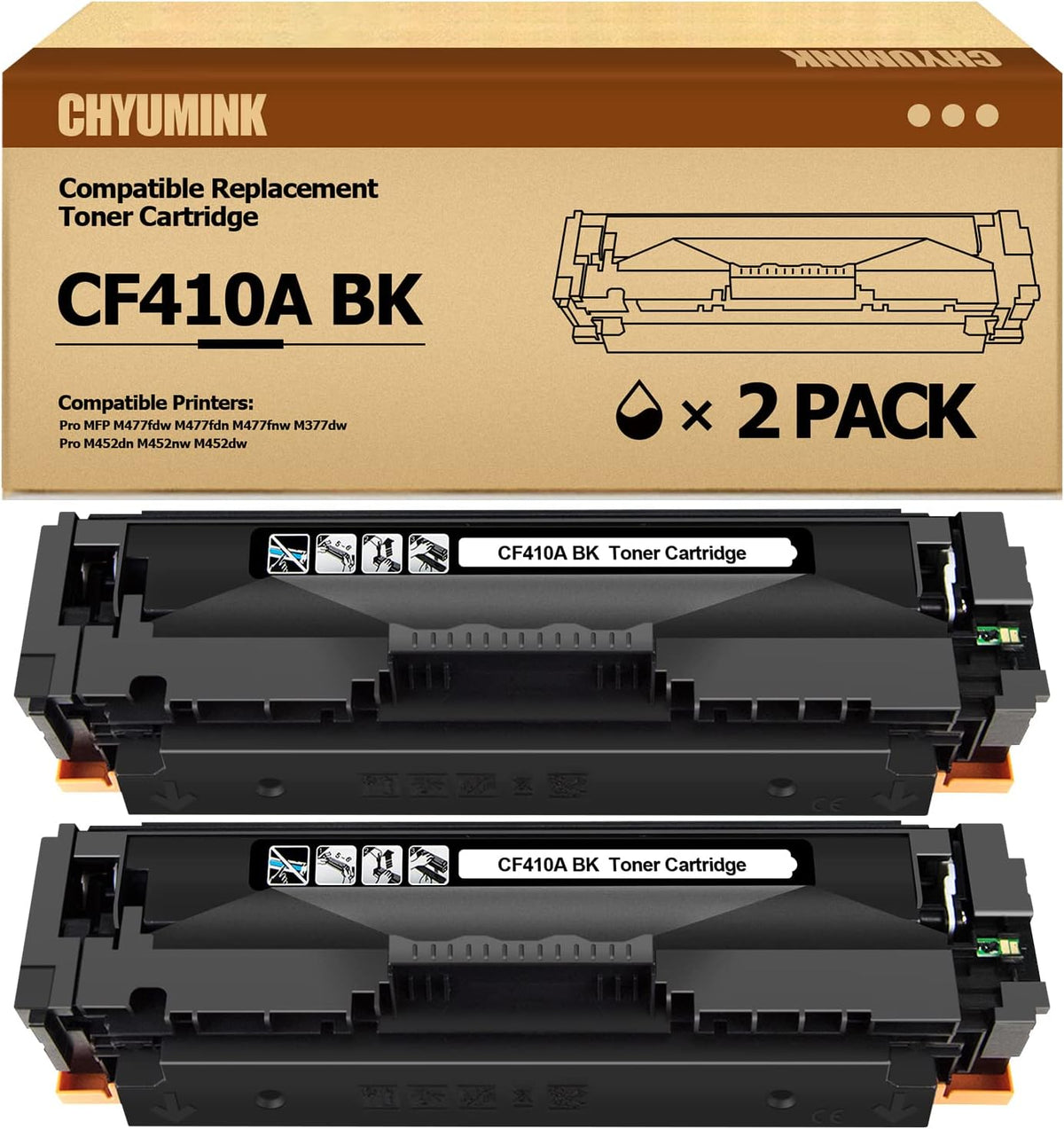 2 Pack Black Compatible Toner Cartridges S372286