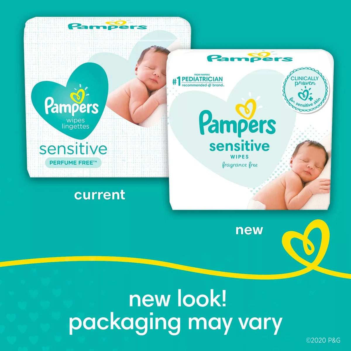 Baby Wipes, Sensitive Perfume Free, 14 Pop-Top Packs (1008 wipes) P7587