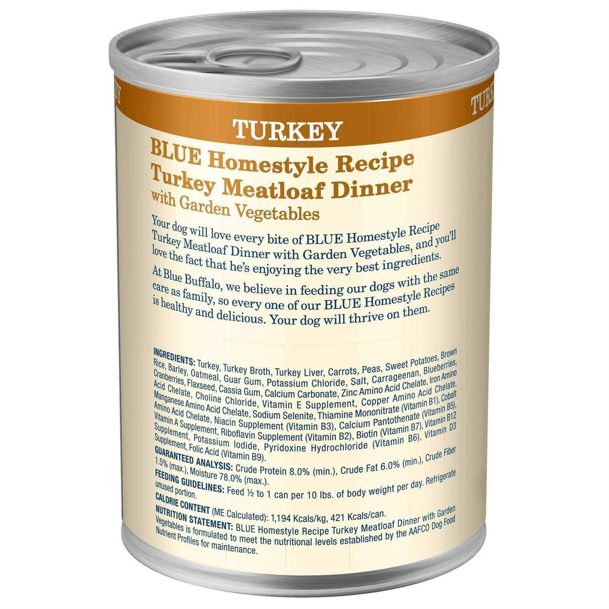 Turkey Meatloaf Dinner Wet Dog Food Z389