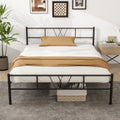 Full Size Metal Platform Bed Frame with Headboard and Footboard C535