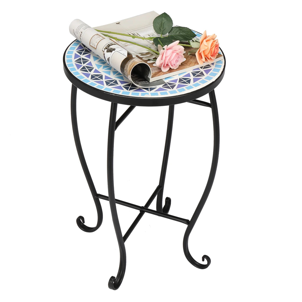 14 Round Mosaic Accent Table J905739
