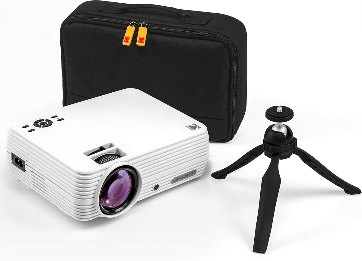 Home Projector with Tripod and Case, 1080p HD J487