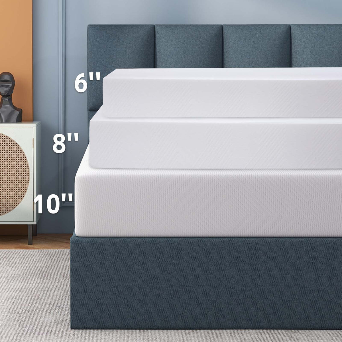 6 Inch Medium Firm Memory Foam Mattress A145184