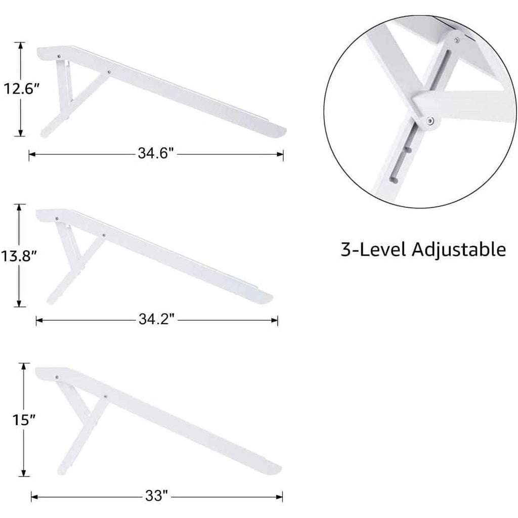 Foldable Wooden Pet Ramp Adjustable Height S931342