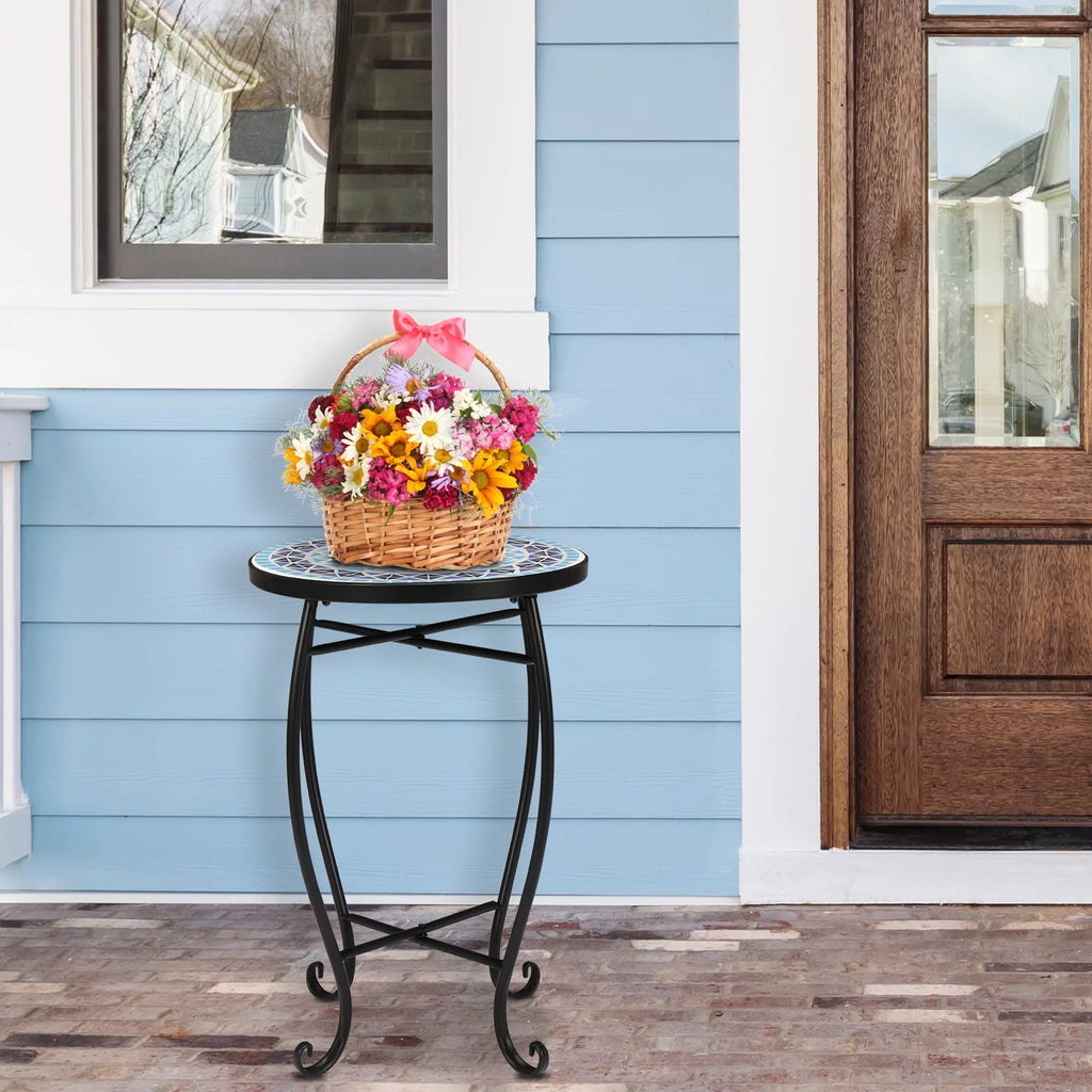 14 Round Mosaic Accent Table J905739