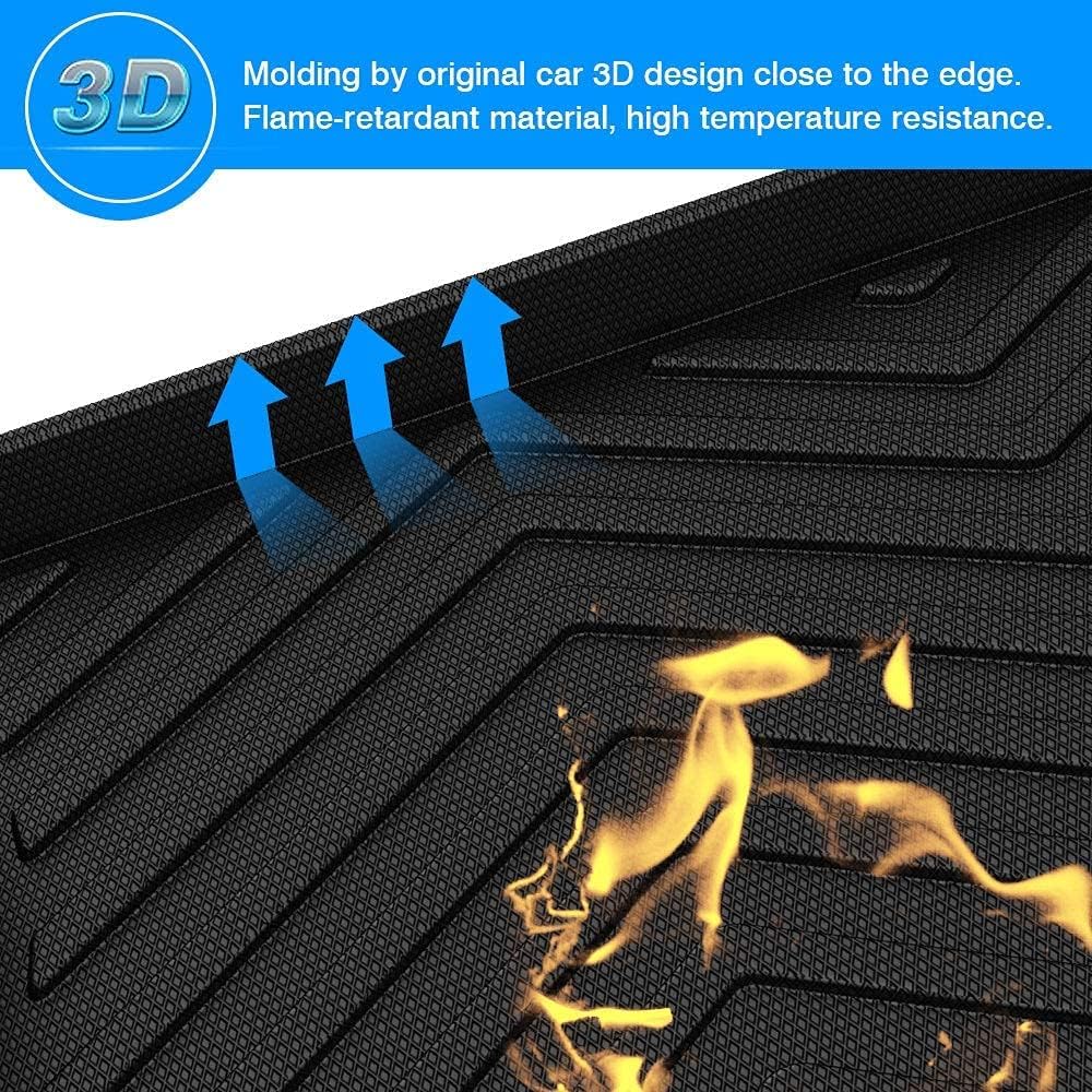 Custom Fit Cargo Liner Trunk Mat Tray All Weather Black I642