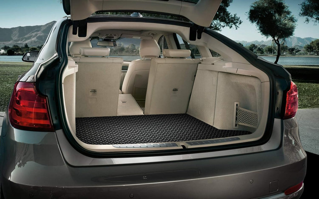 All Weather Heavy Duty Black Rubber Cargo Trunk Mats I40577
