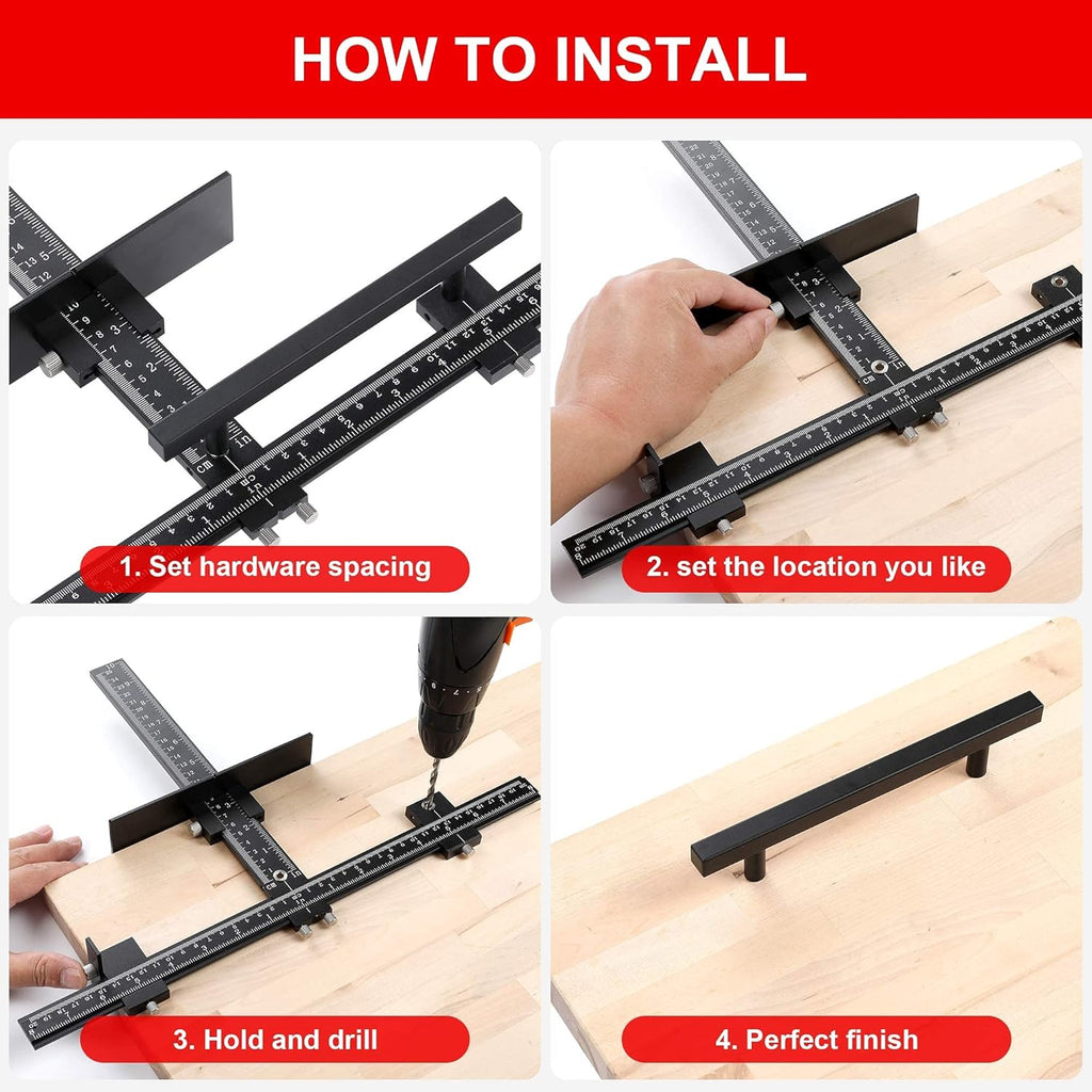 Cabinet Hardware Jig Aluminum Alloy M21780