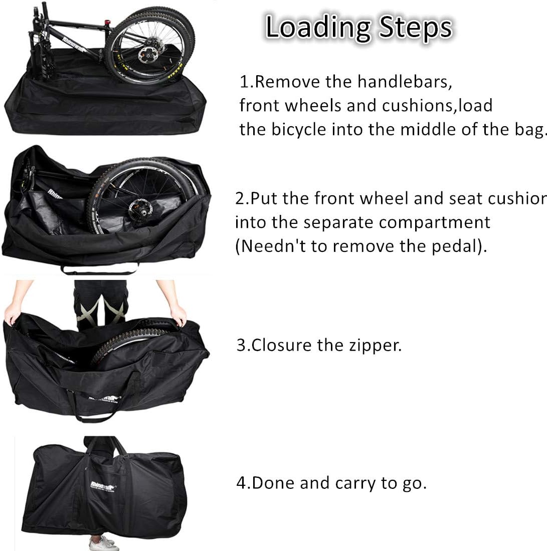 Folding Bike Bag 26 inch to 29 inch Thick Bicycle Travel Case B8942