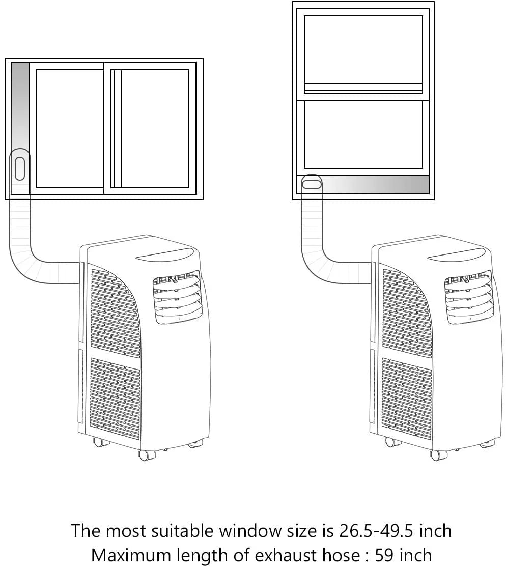8000BTU Portable Air Conditioner & Dehumidifier Z852554