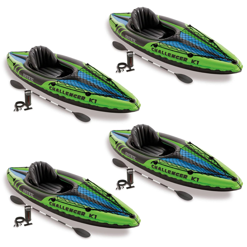 1-Person Inflatable Kayak with Oars and Pump I38057