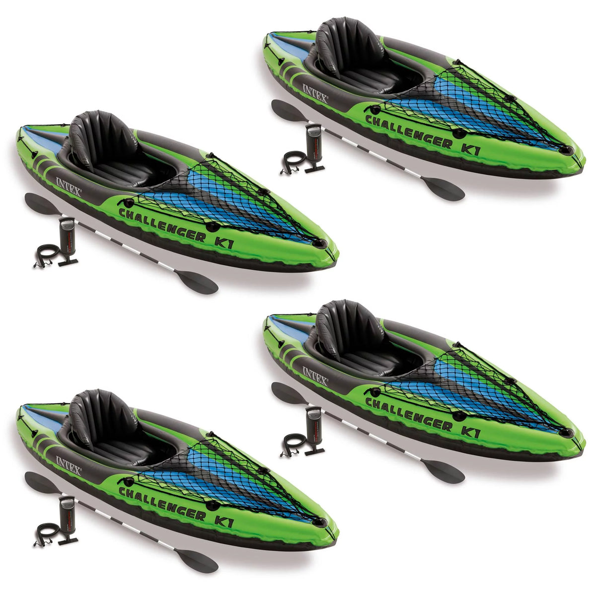 1-Person Inflatable Kayak with Oars and Pump I38057