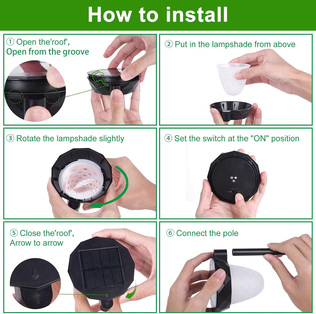 Solar Pathway Lights Outdoor 8 Pack V938