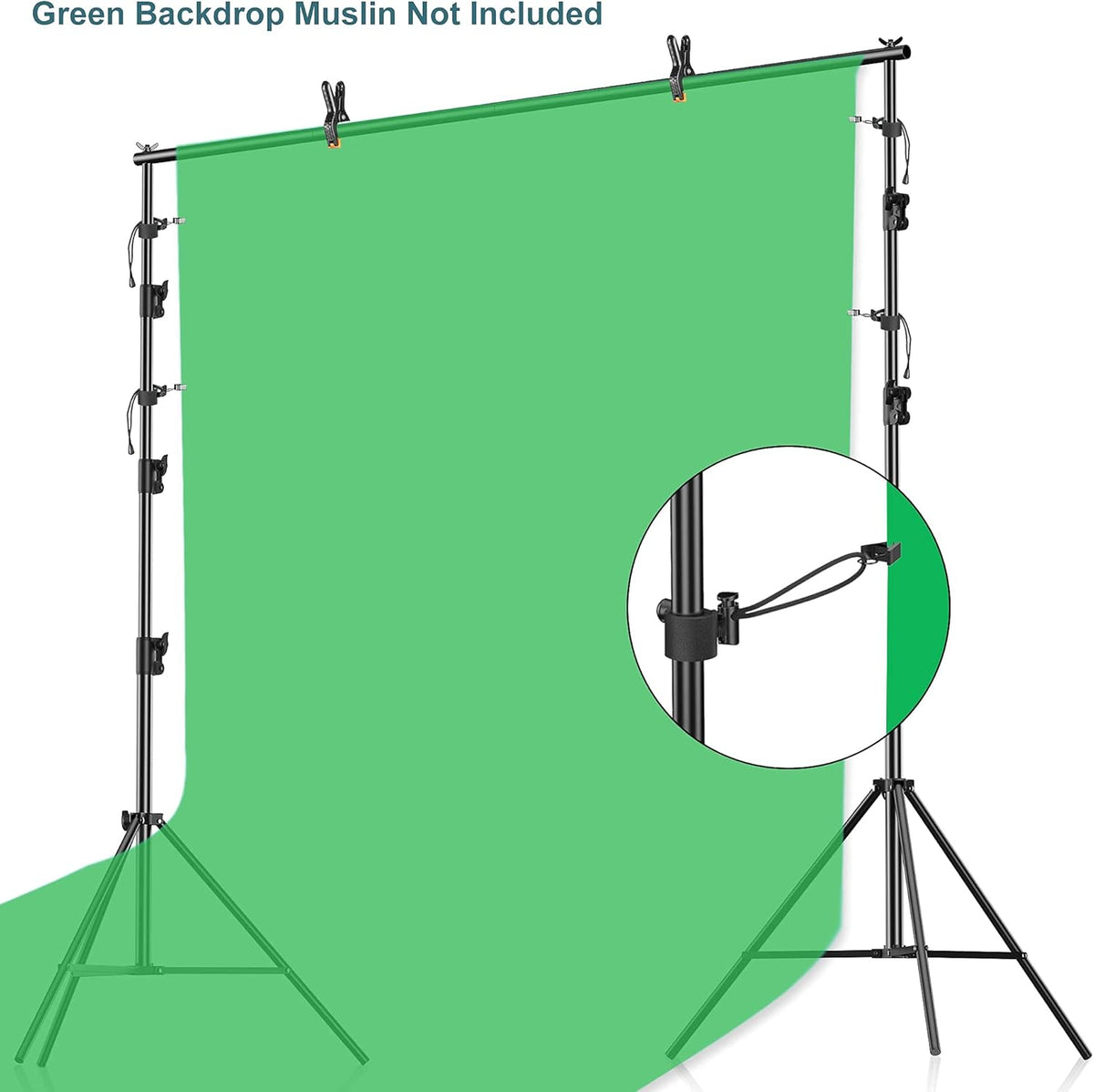 10 x 10Ft Adjustable Backdrop Stand with Carry Bag F266