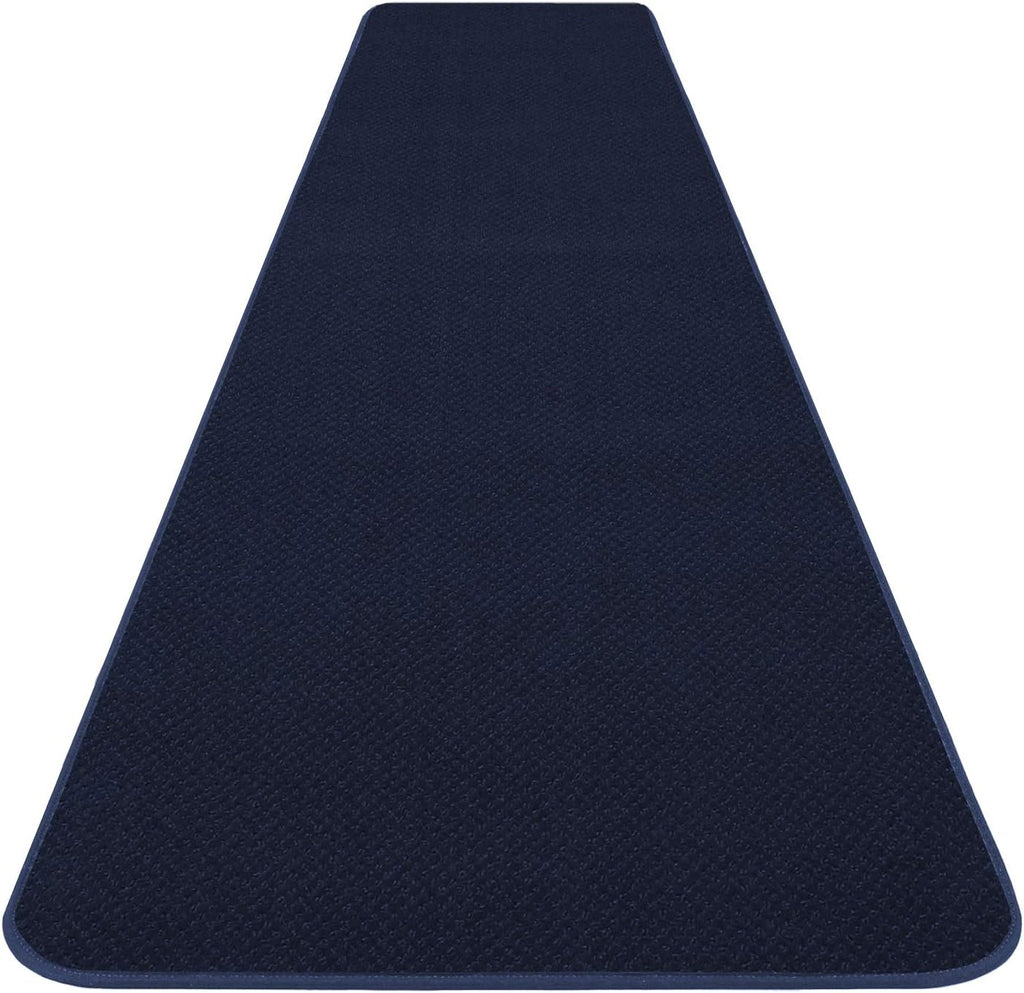 Skid-Resistant Carpet Runner Navy Blue 8 Feet x 27 Inches D448081