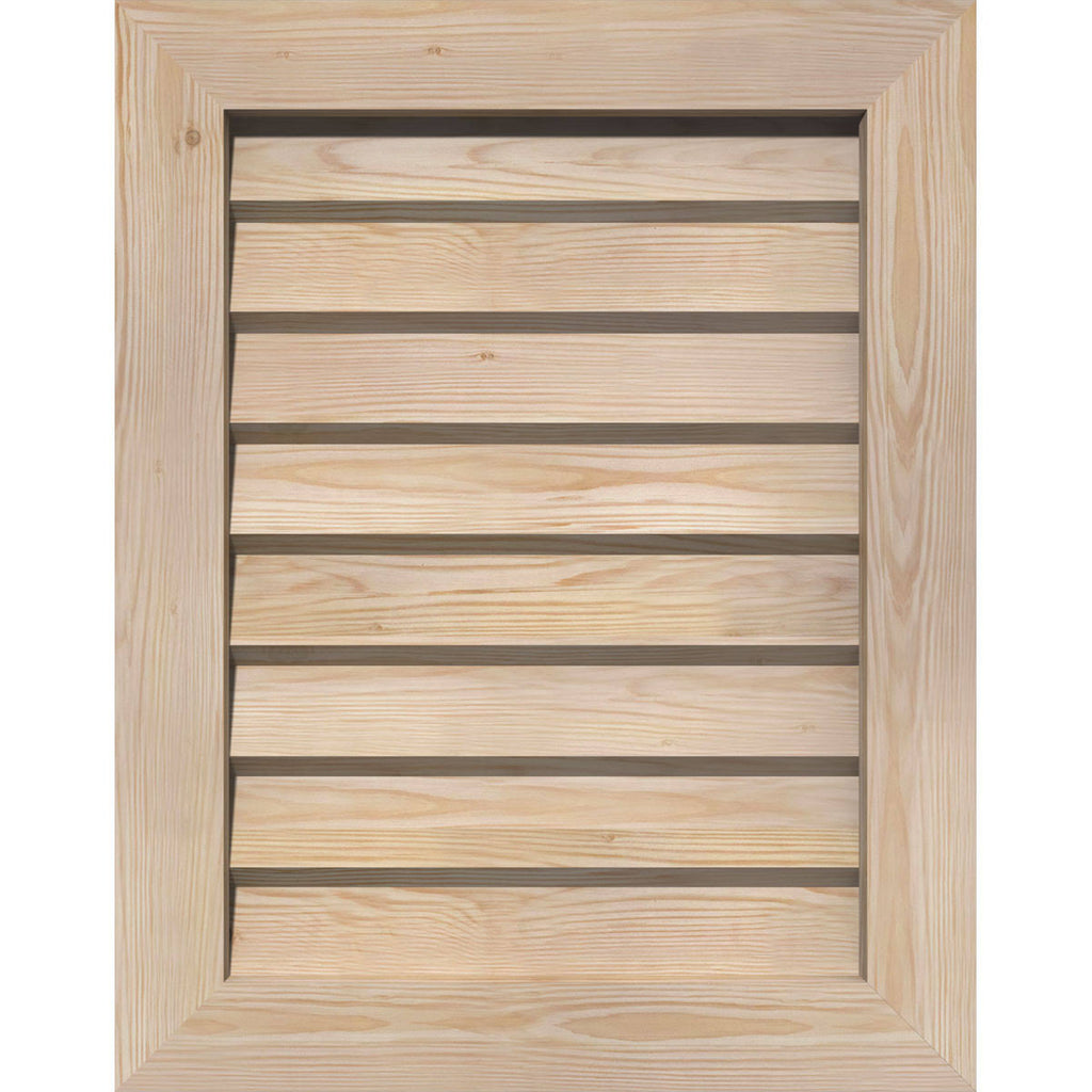Unfinished Non-Functional Vertical Gable Vent E61443