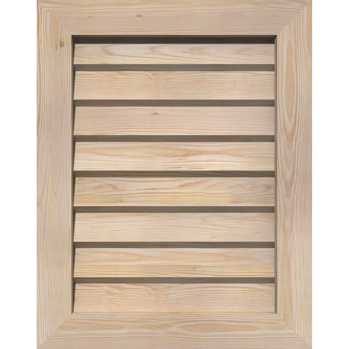 Unfinished Non-Functional Vertical Gable Vent E61443