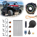 ATV/UTV Turn Signal Kit with Toggle Switch Horn Kit Amber Light 4Pcs R9158