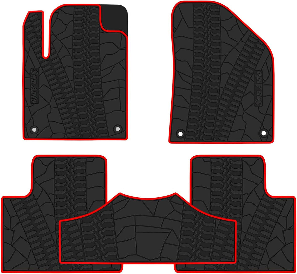 Custom Fit Black Rubber Cargo Liners Y797
