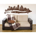 Gray 47in x 16in Cityscape Wall Decal T589