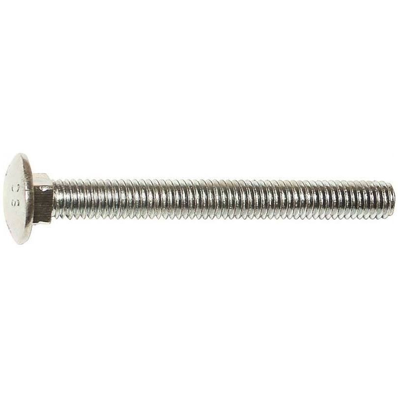 Carriage Bolt, 3/8-16 x 8 in, Zinc Plated L419523