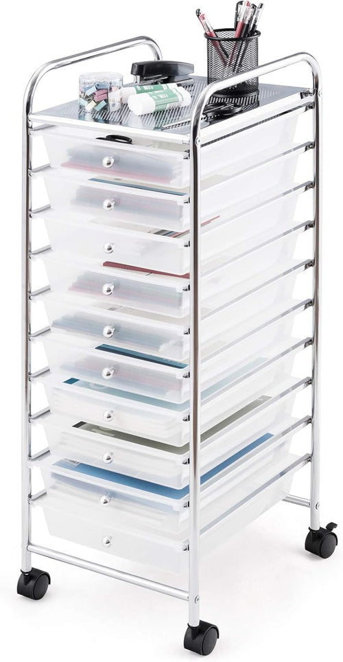 10 Drawer Rolling Storage Cart R62492