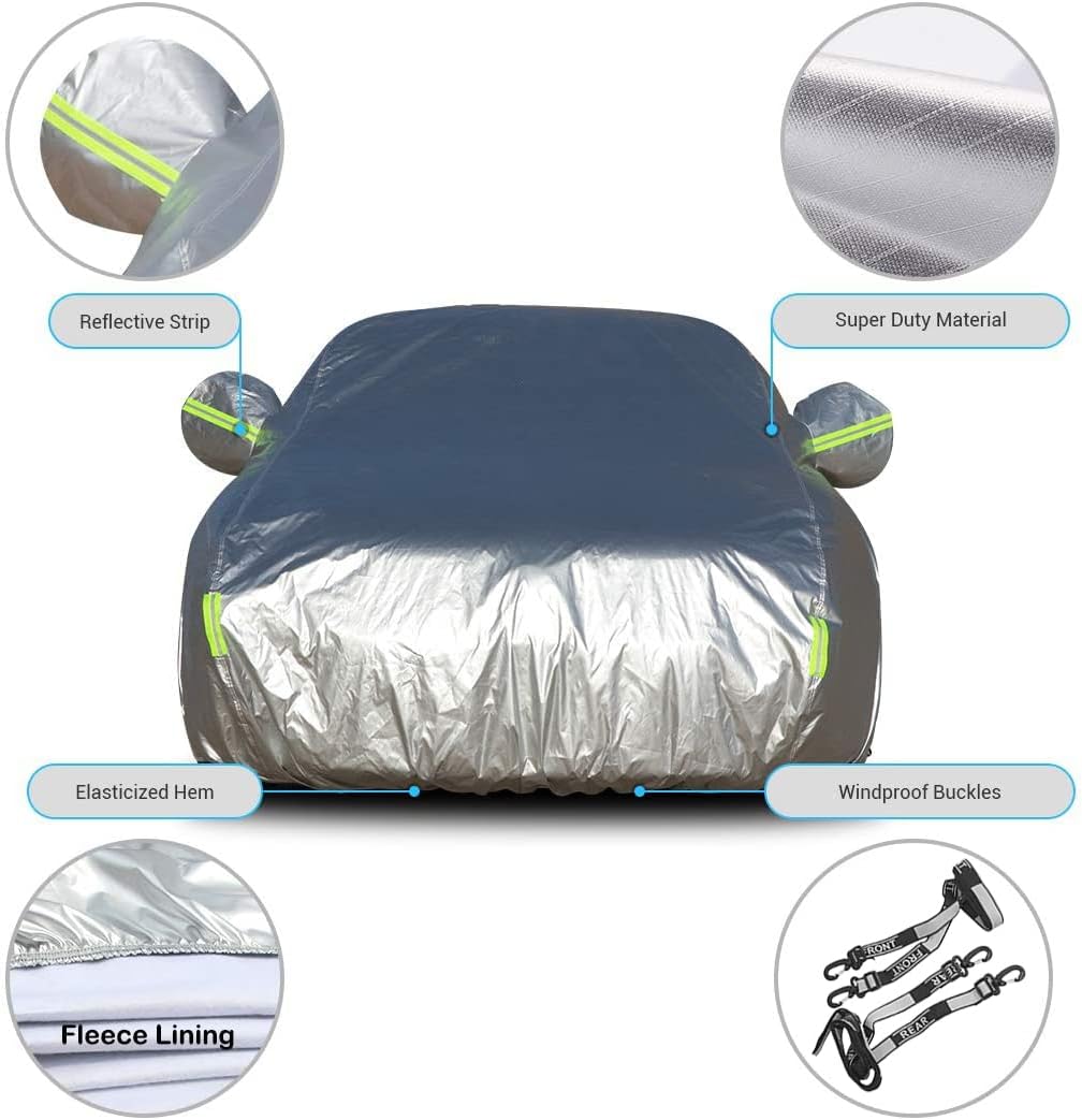 6 Layers Waterproof Car Cover with Lock R951211