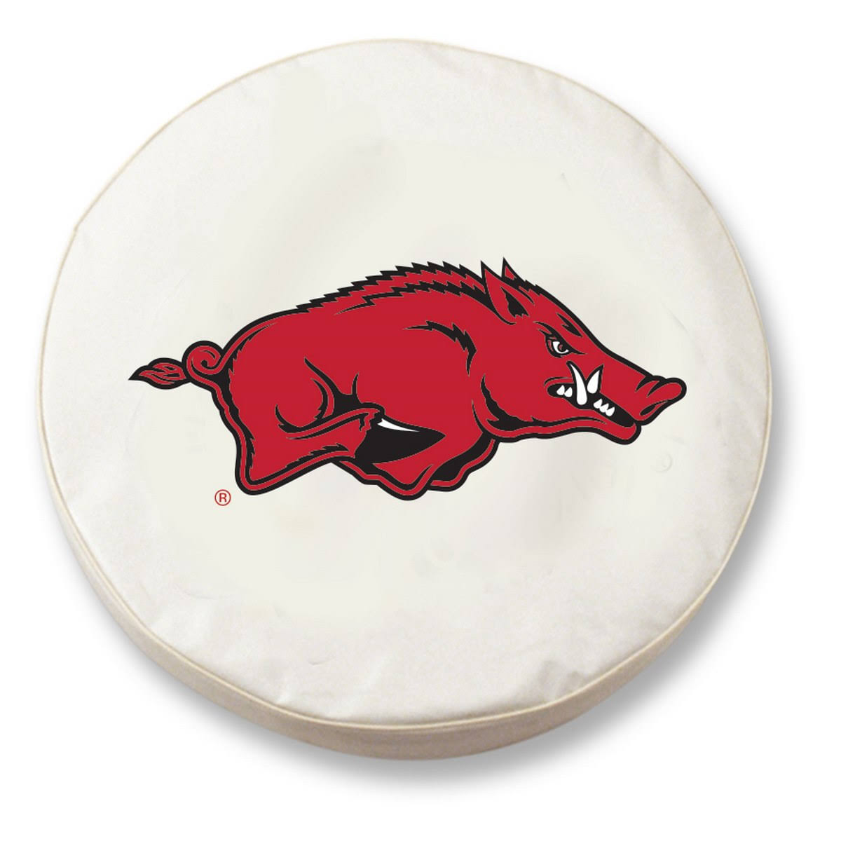 White Vinyl Spare Tire Cover A775