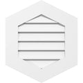 Vertical Peaked Surface Mount PVC Gable Vent R68097