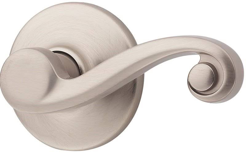 Bright Brass Left Hand Double Cylinder Handleset Trim S165