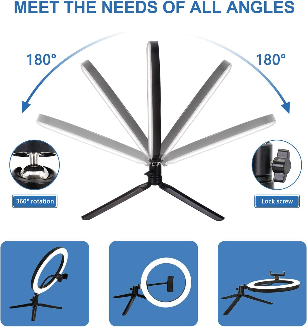 18 Ring Light with Tripod Stand and Phone Holder Y185